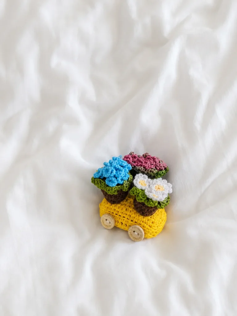 crochet-garden-cart-flower-pots-accessory