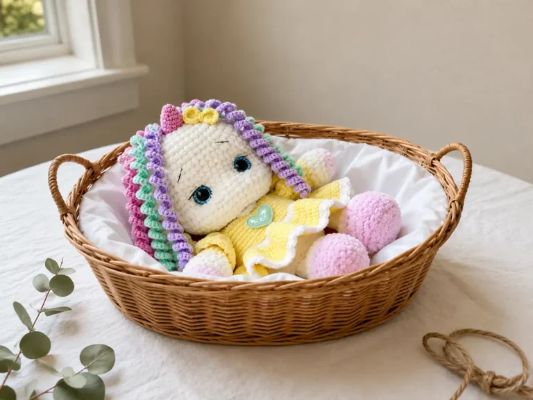 Free Crochet Unicorn Amigurumi Pattern — A Dreamy Unicorn with a Curling Mane
