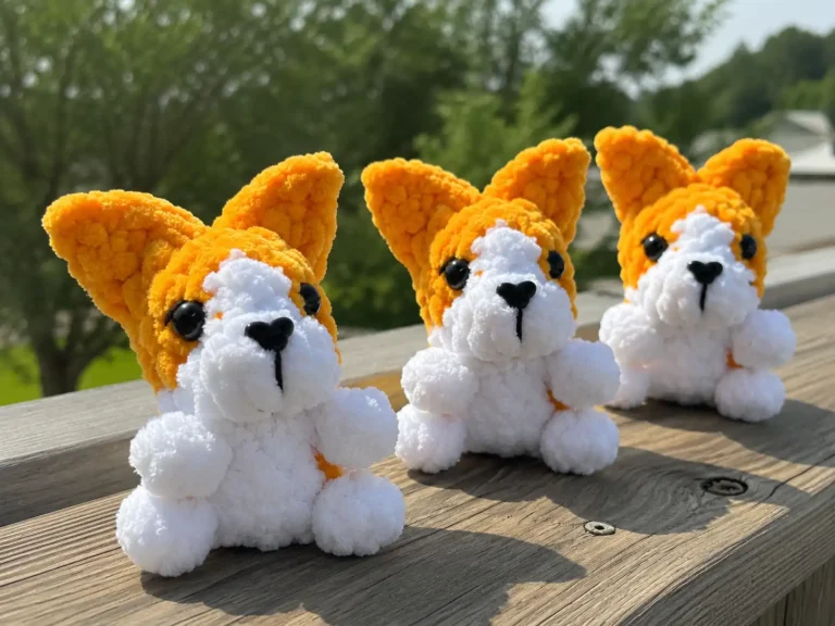 Mini Corgi Amigurumi Free Pattern — Crochet Keychain